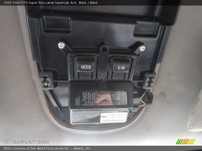 Black / Black 2003 Ford F250 Super Duty Lariat SuperCab 4x4