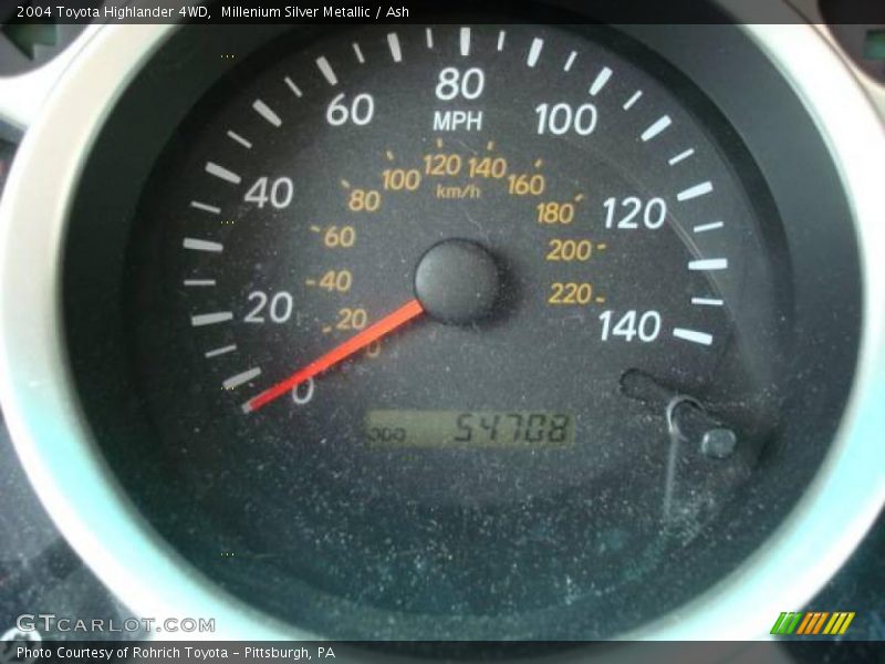 Millenium Silver Metallic / Ash 2004 Toyota Highlander 4WD