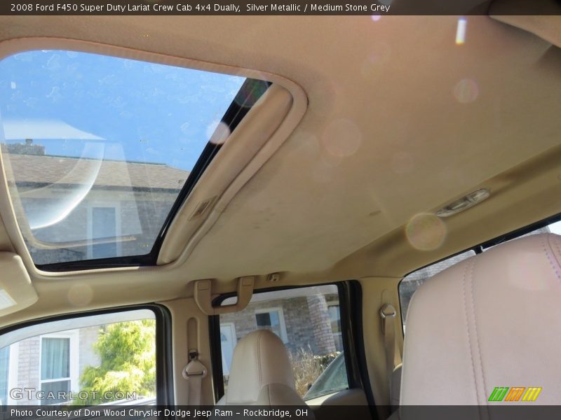 Silver Metallic / Medium Stone Grey 2008 Ford F450 Super Duty Lariat Crew Cab 4x4 Dually