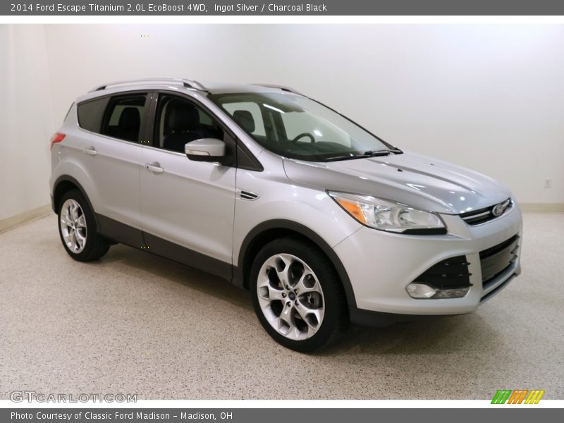 Ingot Silver / Charcoal Black 2014 Ford Escape Titanium 2.0L EcoBoost 4WD