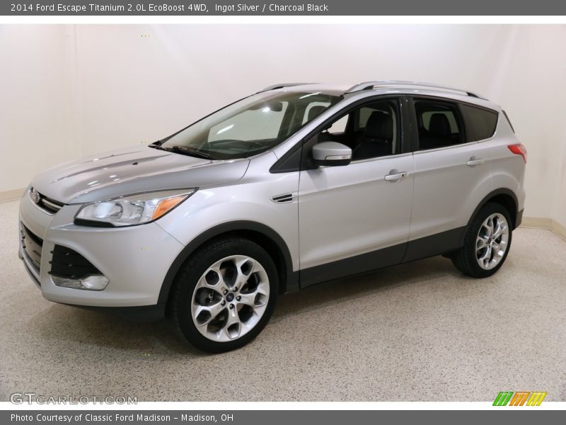 Ingot Silver / Charcoal Black 2014 Ford Escape Titanium 2.0L EcoBoost 4WD