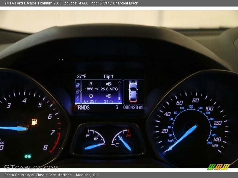 Ingot Silver / Charcoal Black 2014 Ford Escape Titanium 2.0L EcoBoost 4WD