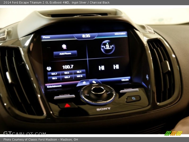 Ingot Silver / Charcoal Black 2014 Ford Escape Titanium 2.0L EcoBoost 4WD