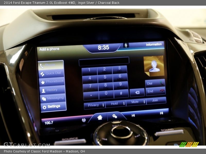 Ingot Silver / Charcoal Black 2014 Ford Escape Titanium 2.0L EcoBoost 4WD