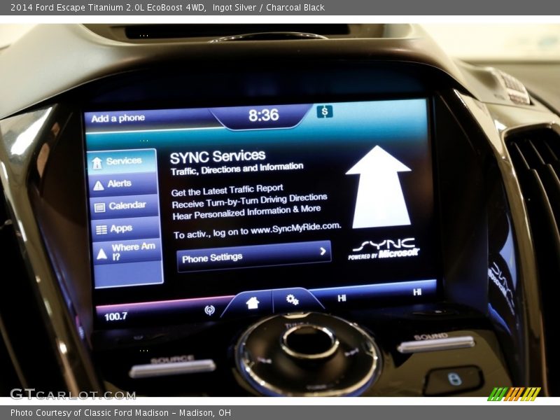 Ingot Silver / Charcoal Black 2014 Ford Escape Titanium 2.0L EcoBoost 4WD