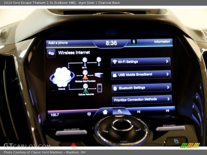 Ingot Silver / Charcoal Black 2014 Ford Escape Titanium 2.0L EcoBoost 4WD
