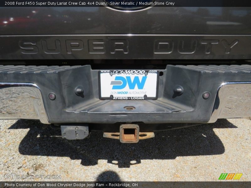 Silver Metallic / Medium Stone Grey 2008 Ford F450 Super Duty Lariat Crew Cab 4x4 Dually