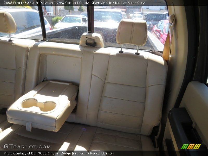 Silver Metallic / Medium Stone Grey 2008 Ford F450 Super Duty Lariat Crew Cab 4x4 Dually