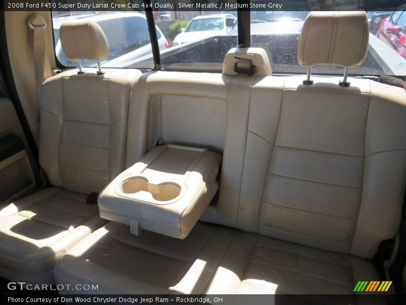 Silver Metallic / Medium Stone Grey 2008 Ford F450 Super Duty Lariat Crew Cab 4x4 Dually