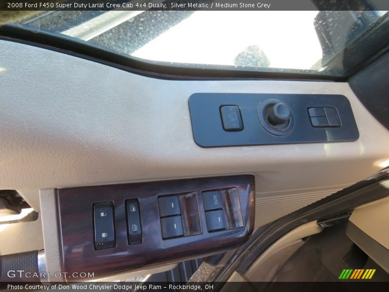 Silver Metallic / Medium Stone Grey 2008 Ford F450 Super Duty Lariat Crew Cab 4x4 Dually