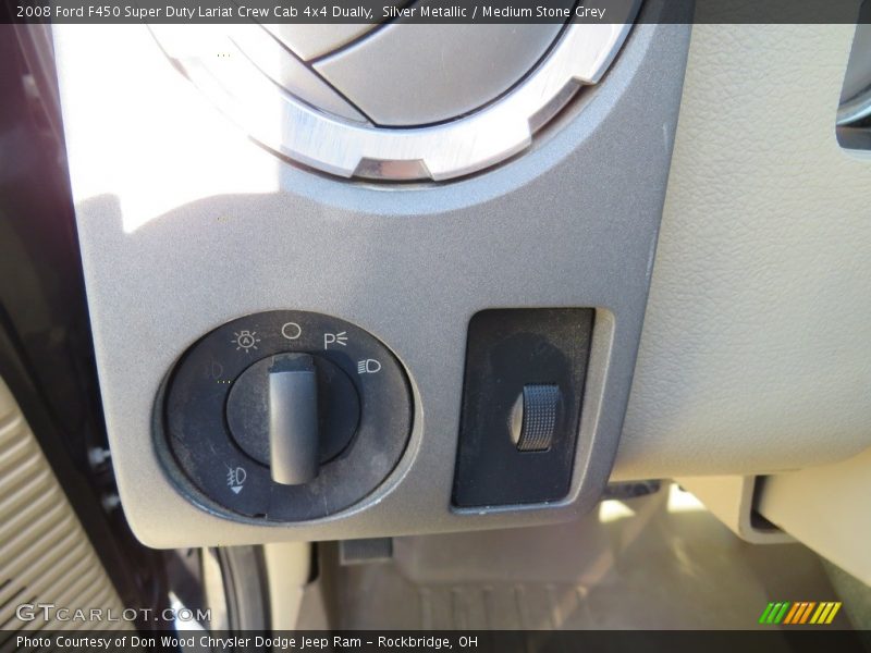 Silver Metallic / Medium Stone Grey 2008 Ford F450 Super Duty Lariat Crew Cab 4x4 Dually