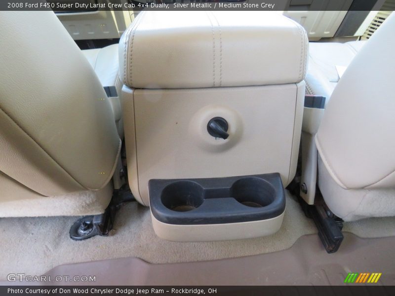 Silver Metallic / Medium Stone Grey 2008 Ford F450 Super Duty Lariat Crew Cab 4x4 Dually