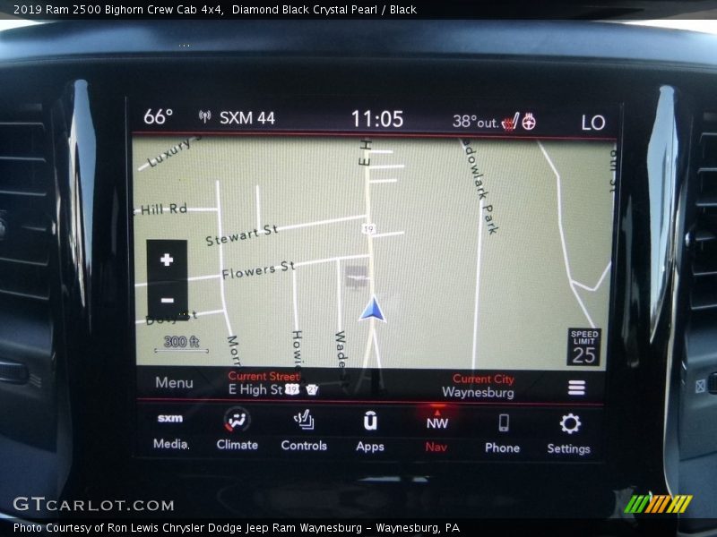 Navigation of 2019 2500 Bighorn Crew Cab 4x4
