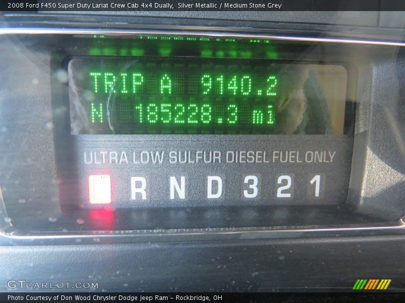 Silver Metallic / Medium Stone Grey 2008 Ford F450 Super Duty Lariat Crew Cab 4x4 Dually