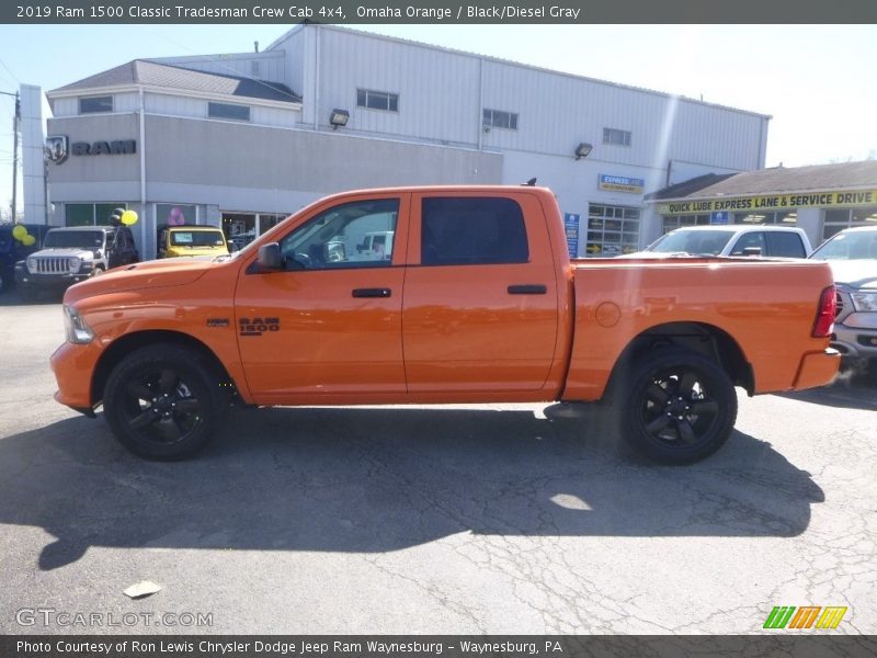 Omaha Orange / Black/Diesel Gray 2019 Ram 1500 Classic Tradesman Crew Cab 4x4