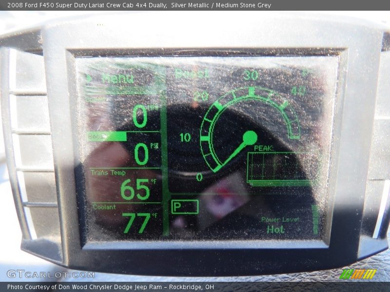 Silver Metallic / Medium Stone Grey 2008 Ford F450 Super Duty Lariat Crew Cab 4x4 Dually