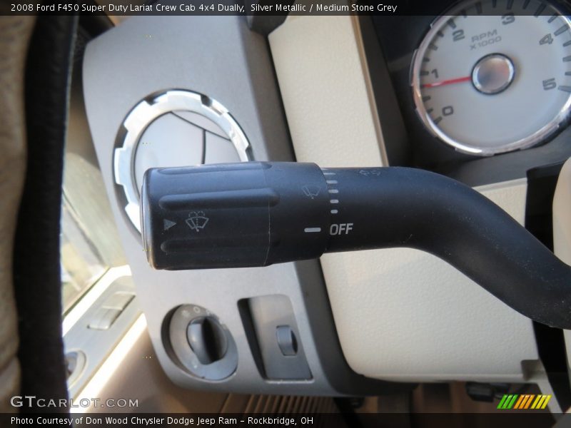 Silver Metallic / Medium Stone Grey 2008 Ford F450 Super Duty Lariat Crew Cab 4x4 Dually