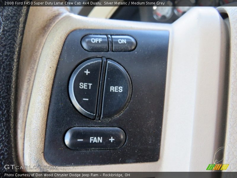Silver Metallic / Medium Stone Grey 2008 Ford F450 Super Duty Lariat Crew Cab 4x4 Dually