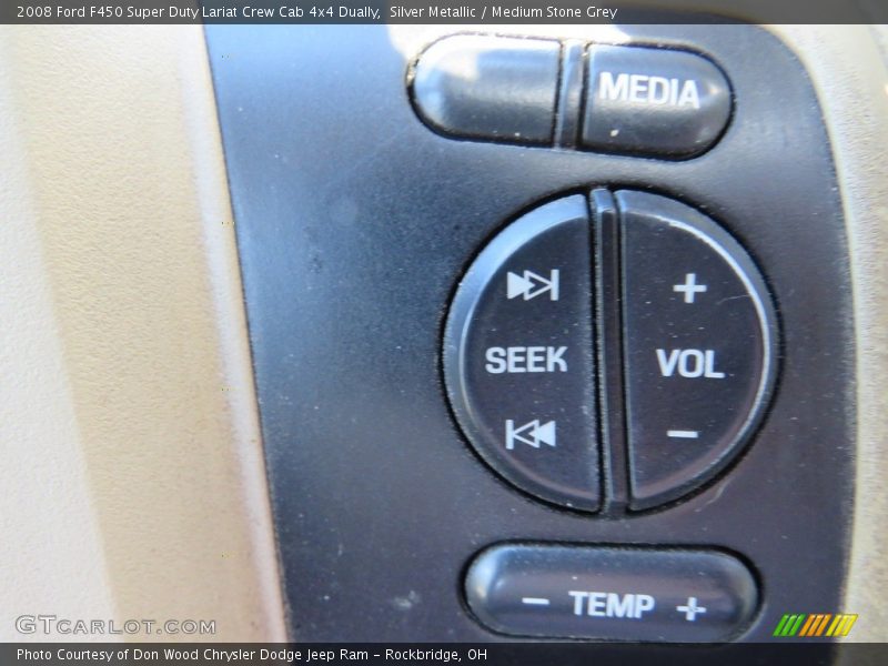 Silver Metallic / Medium Stone Grey 2008 Ford F450 Super Duty Lariat Crew Cab 4x4 Dually