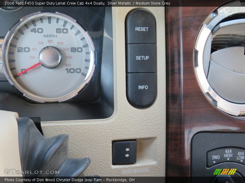 Silver Metallic / Medium Stone Grey 2008 Ford F450 Super Duty Lariat Crew Cab 4x4 Dually