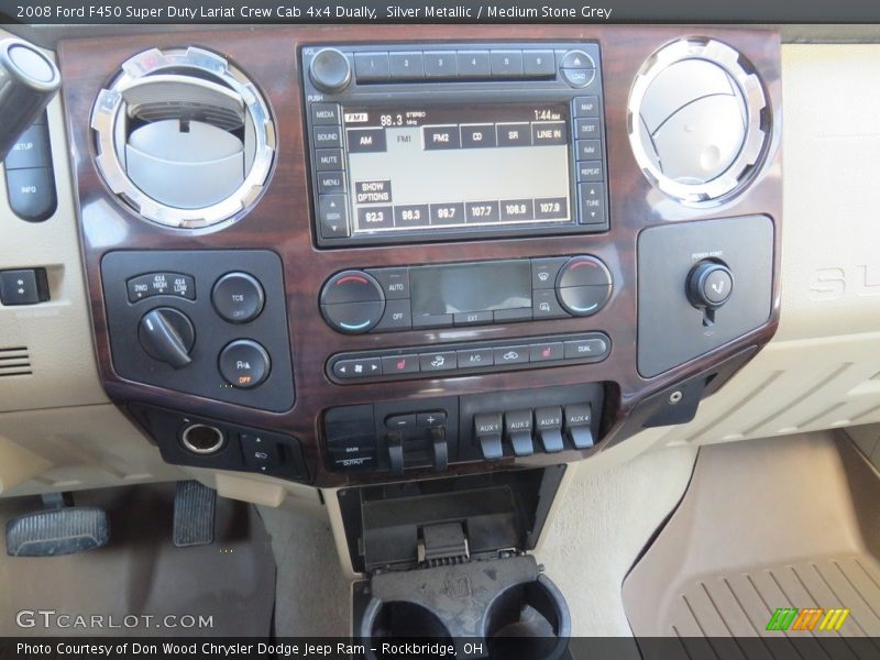 Silver Metallic / Medium Stone Grey 2008 Ford F450 Super Duty Lariat Crew Cab 4x4 Dually