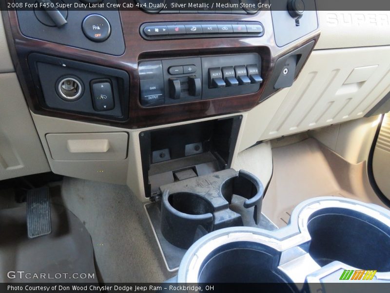 Silver Metallic / Medium Stone Grey 2008 Ford F450 Super Duty Lariat Crew Cab 4x4 Dually