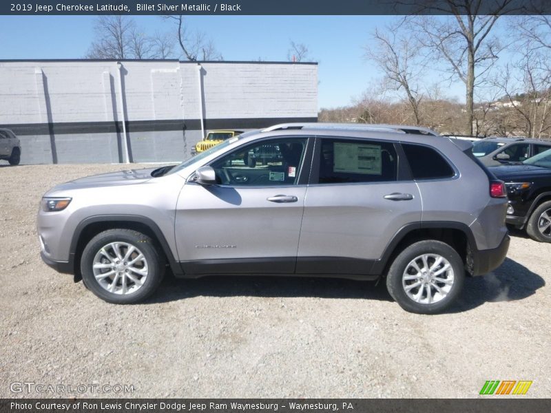 Billet Silver Metallic / Black 2019 Jeep Cherokee Latitude