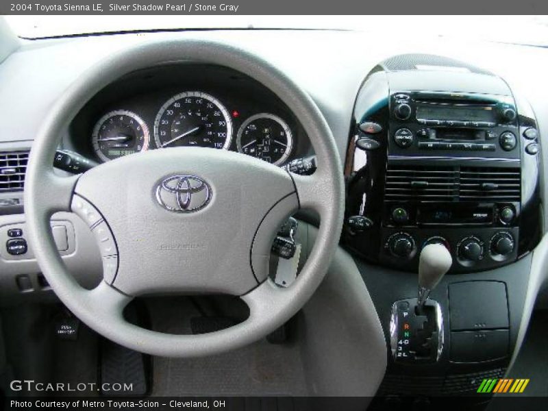 Silver Shadow Pearl / Stone Gray 2004 Toyota Sienna LE