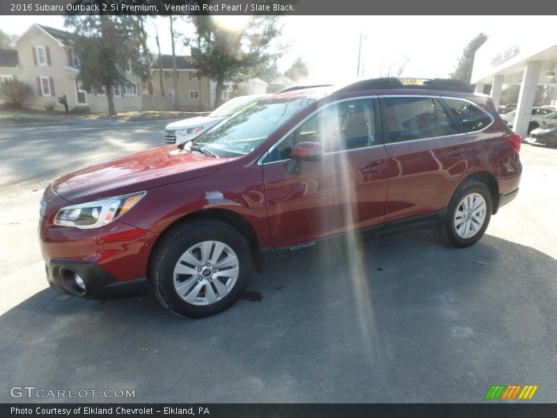 Venetian Red Pearl / Slate Black 2016 Subaru Outback 2.5i Premium