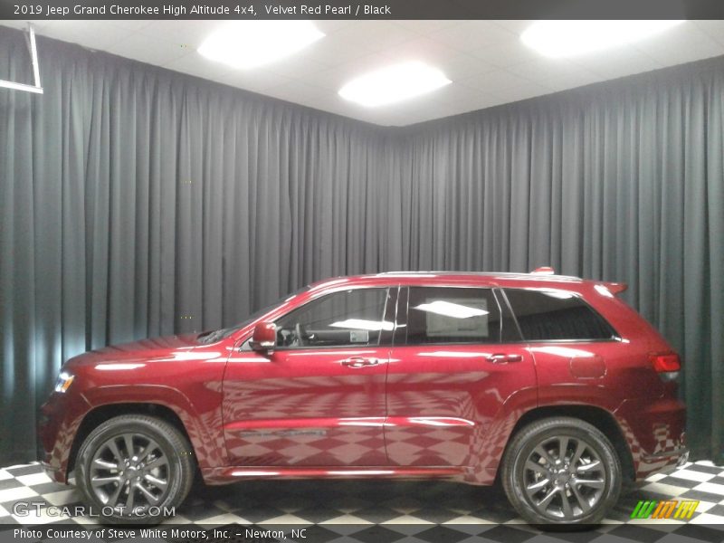 Velvet Red Pearl / Black 2019 Jeep Grand Cherokee High Altitude 4x4