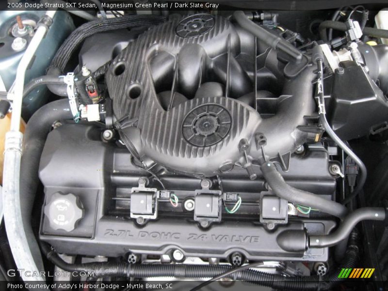 Magnesium Green Pearl / Dark Slate Gray 2005 Dodge Stratus SXT Sedan