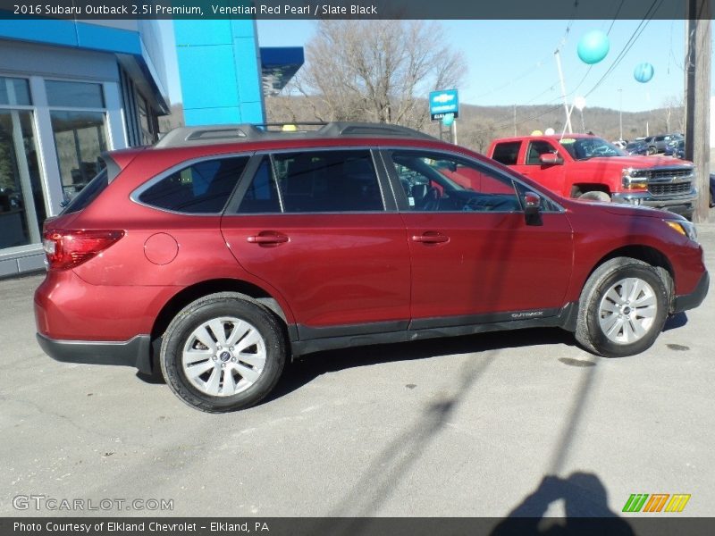 Venetian Red Pearl / Slate Black 2016 Subaru Outback 2.5i Premium