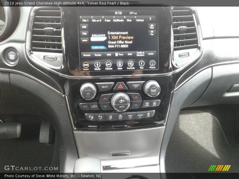 Velvet Red Pearl / Black 2019 Jeep Grand Cherokee High Altitude 4x4