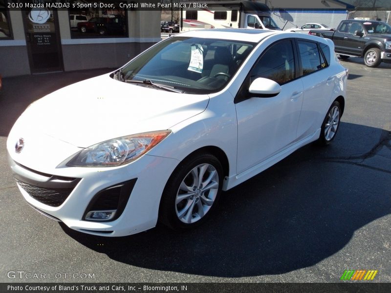 Crystal White Pearl Mica / Black 2010 Mazda MAZDA3 s Sport 5 Door