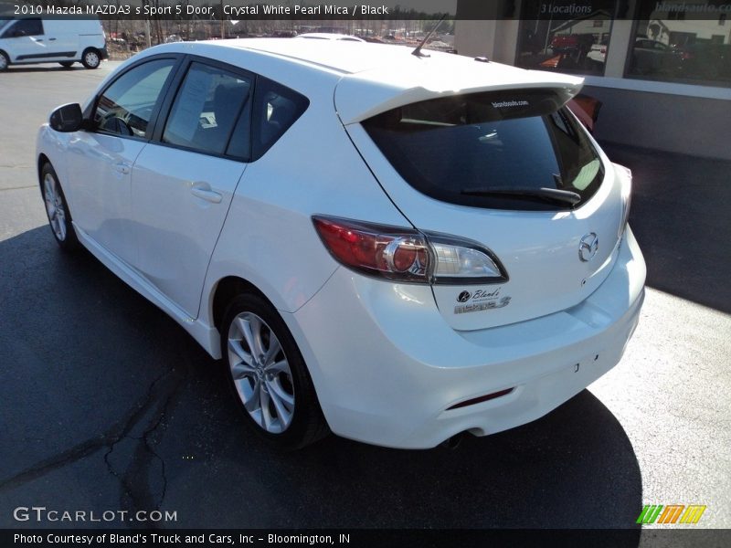 Crystal White Pearl Mica / Black 2010 Mazda MAZDA3 s Sport 5 Door