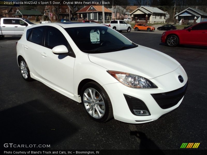 Crystal White Pearl Mica / Black 2010 Mazda MAZDA3 s Sport 5 Door