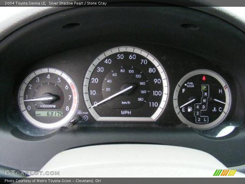 Silver Shadow Pearl / Stone Gray 2004 Toyota Sienna LE