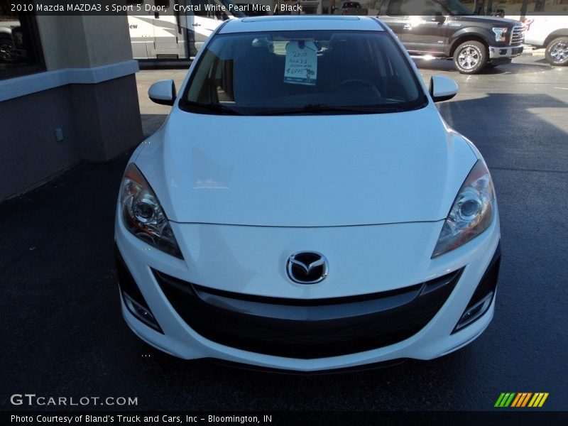 Crystal White Pearl Mica / Black 2010 Mazda MAZDA3 s Sport 5 Door
