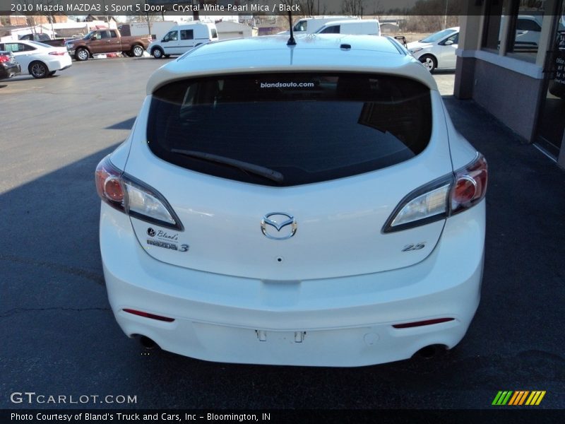 Crystal White Pearl Mica / Black 2010 Mazda MAZDA3 s Sport 5 Door