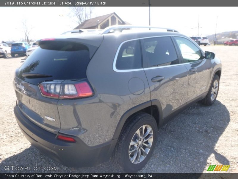 Sting-Gray / Black 2019 Jeep Cherokee Latitude Plus 4x4