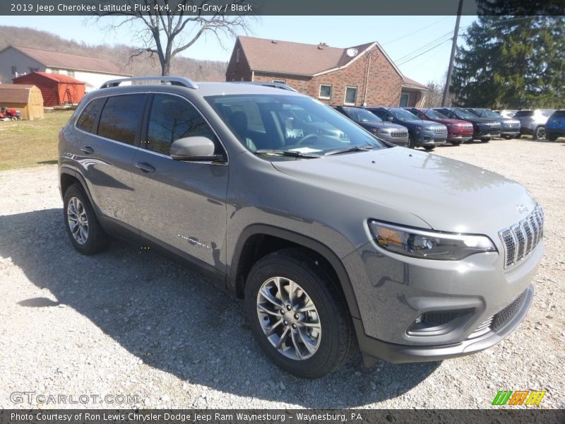 Sting-Gray / Black 2019 Jeep Cherokee Latitude Plus 4x4