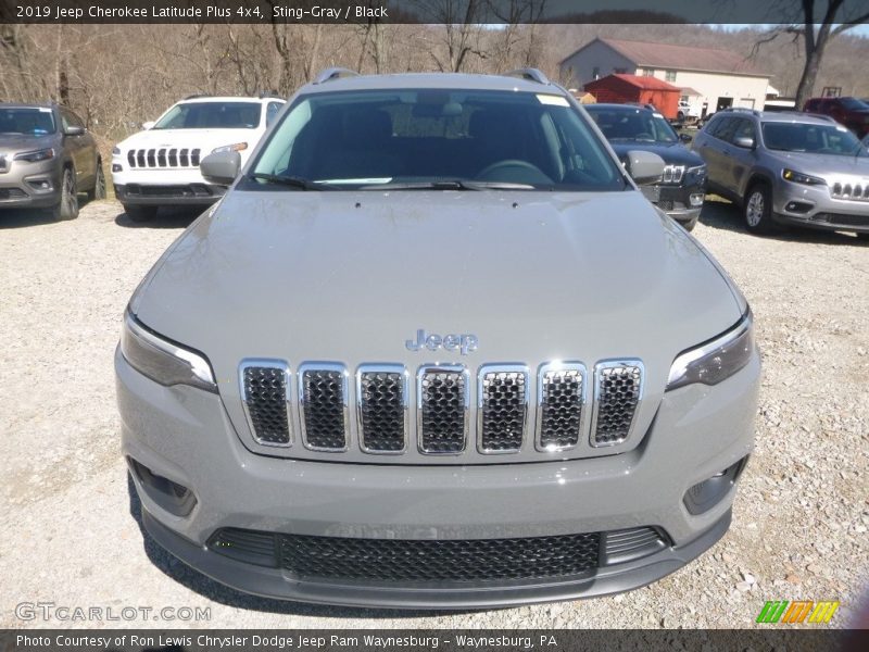 Sting-Gray / Black 2019 Jeep Cherokee Latitude Plus 4x4