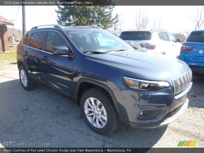 Blue Shade Pearl / Black 2019 Jeep Cherokee Latitude 4x4