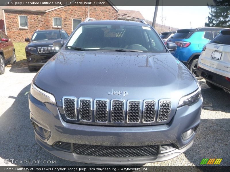 Blue Shade Pearl / Black 2019 Jeep Cherokee Latitude 4x4