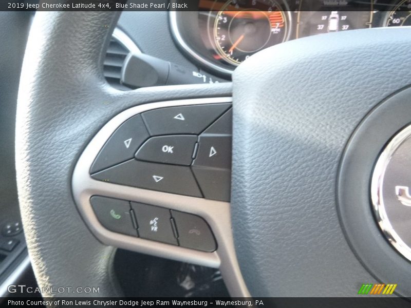 Blue Shade Pearl / Black 2019 Jeep Cherokee Latitude 4x4
