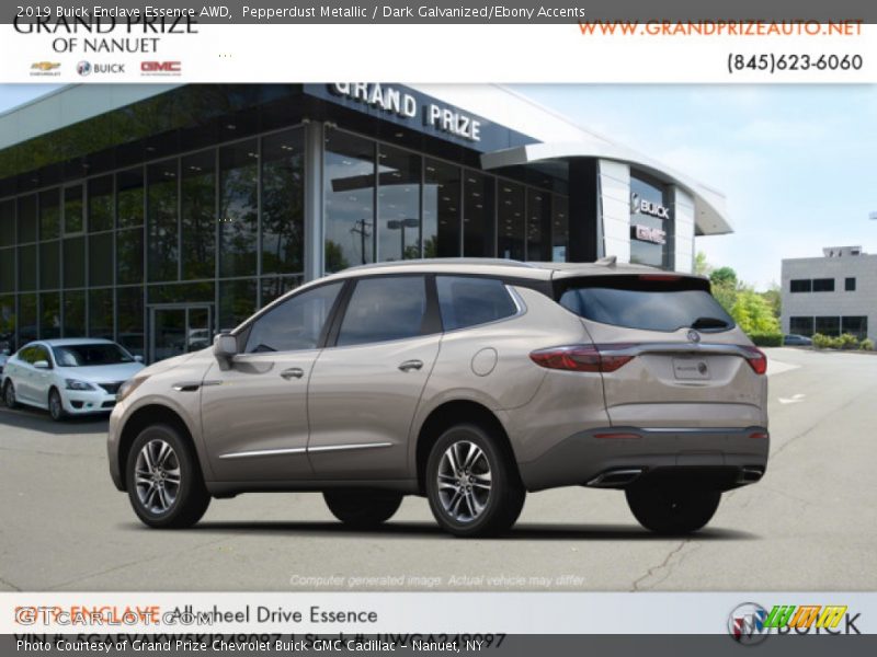 Pepperdust Metallic / Dark Galvanized/Ebony Accents 2019 Buick Enclave Essence AWD