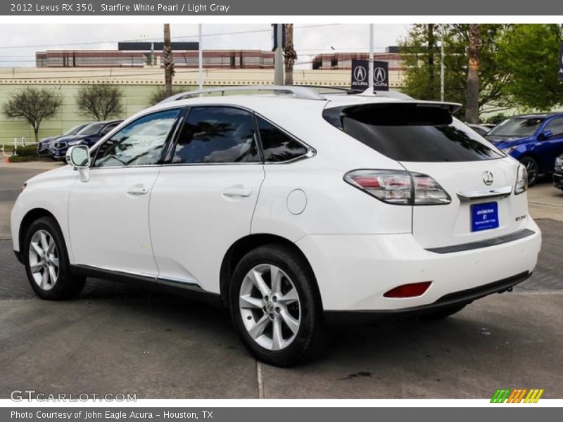 Starfire White Pearl / Light Gray 2012 Lexus RX 350