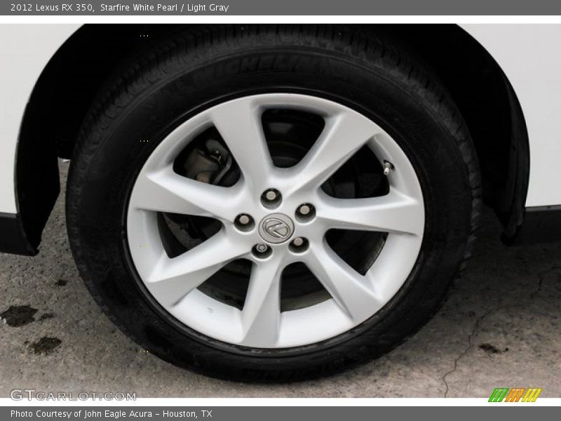 Starfire White Pearl / Light Gray 2012 Lexus RX 350