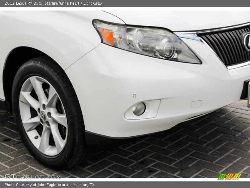 Starfire White Pearl / Light Gray 2012 Lexus RX 350