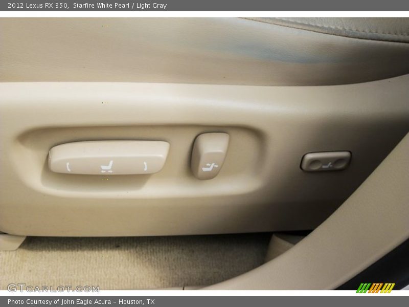 Starfire White Pearl / Light Gray 2012 Lexus RX 350